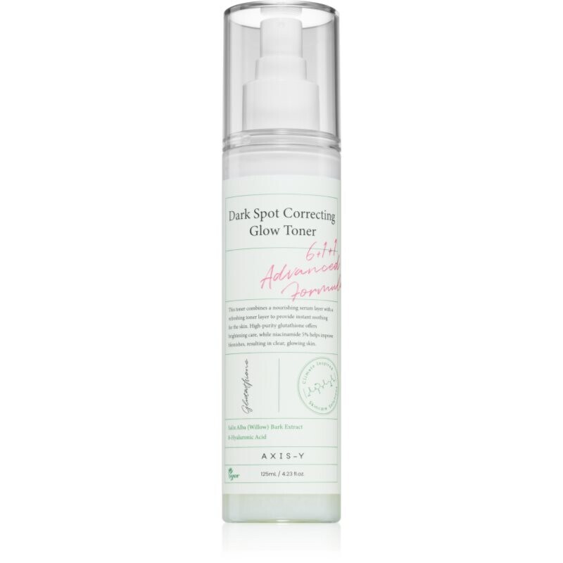 AXIS-Y 6+1+1 Advanced Formula Dark Spot Correcting Glow Toner clarifying toner for skin with hyperpigmentation 125 ml