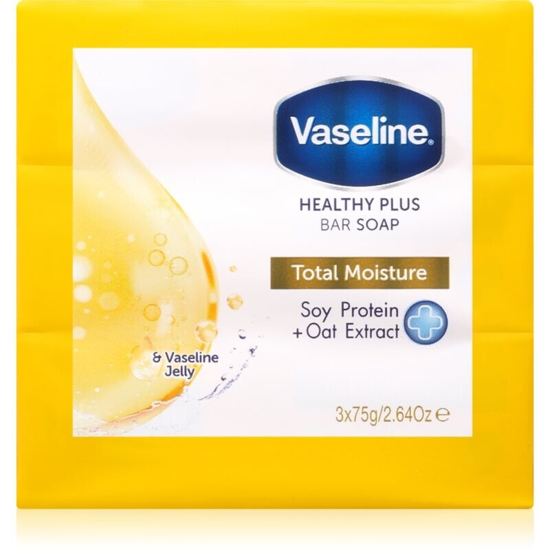 Vaseline Total Moisture Bar Soap set of bar soaps 3x75 g
