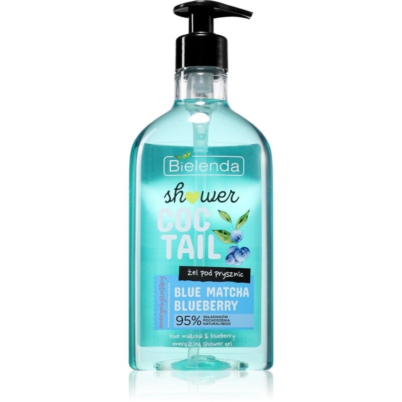 Bielenda Shower Coctail Blue Matcha + Blueberry energising shower gel with antioxidant effect 400 ml