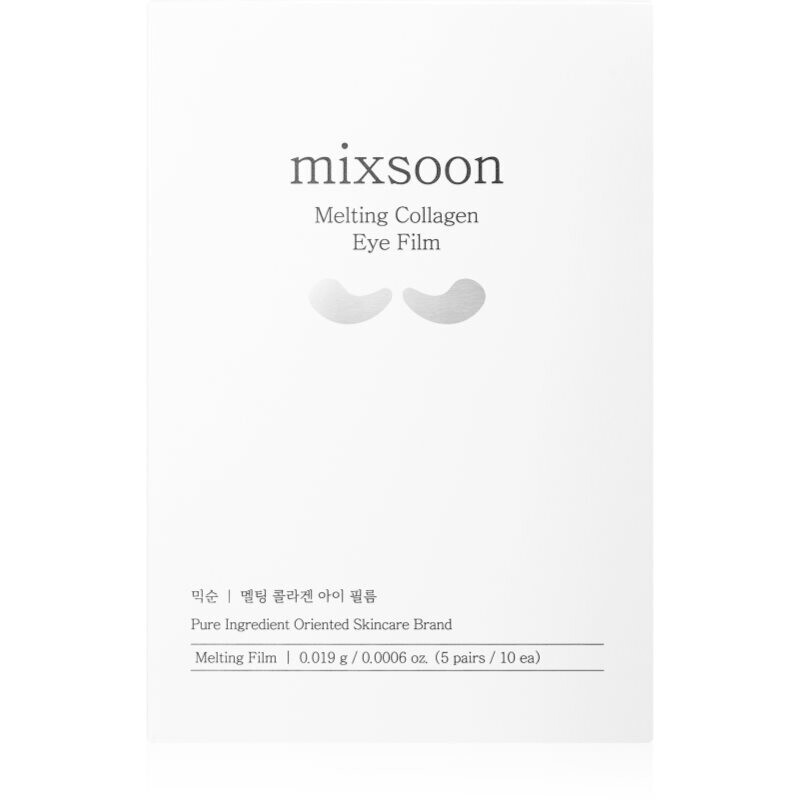 mixsoon Melting Collagen Eye Film brightening sheet mask for the eye area 5x2 pc
