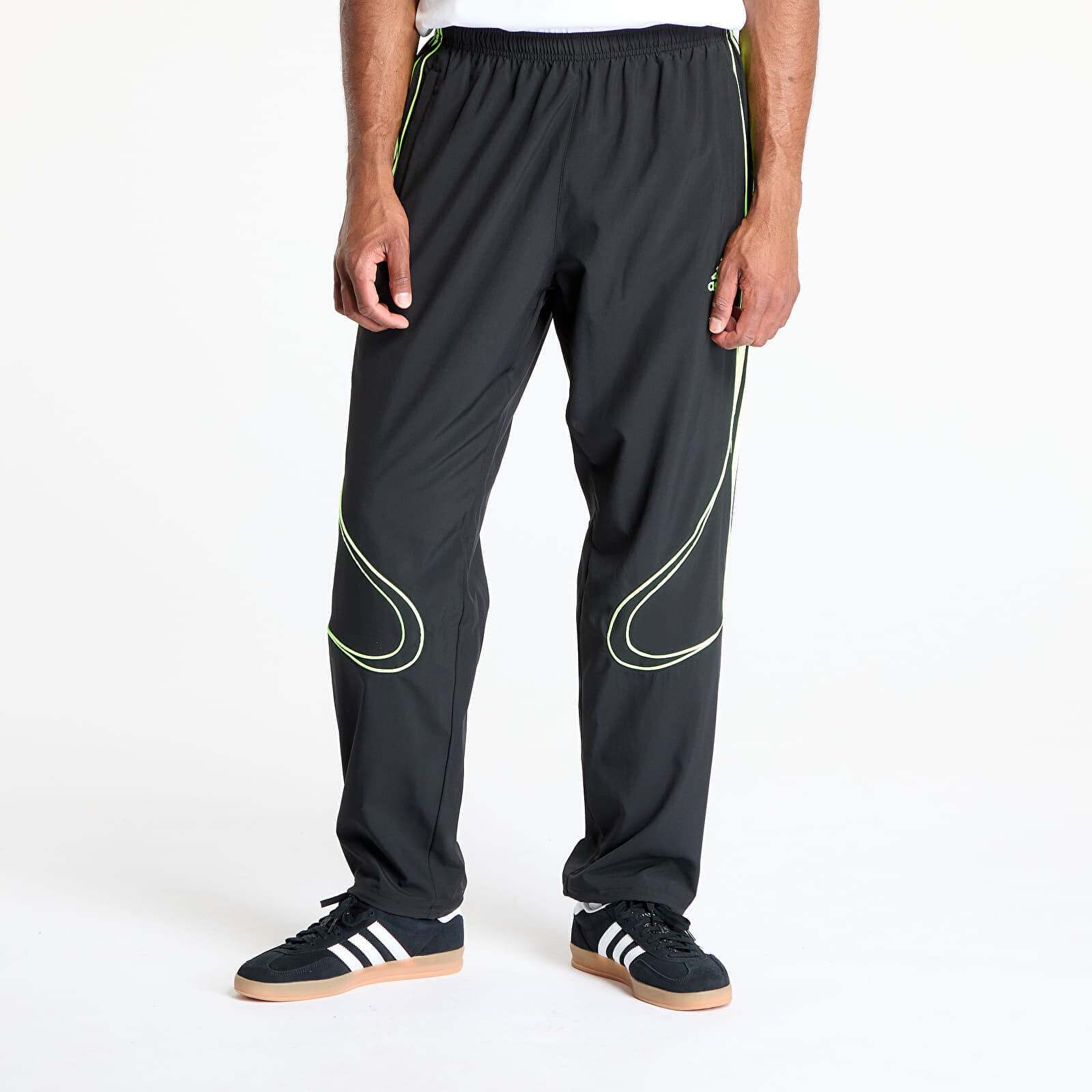Pants adidas Teamgeist Adicolor Track Tracksuit Bottoms Black/ Signal Green S