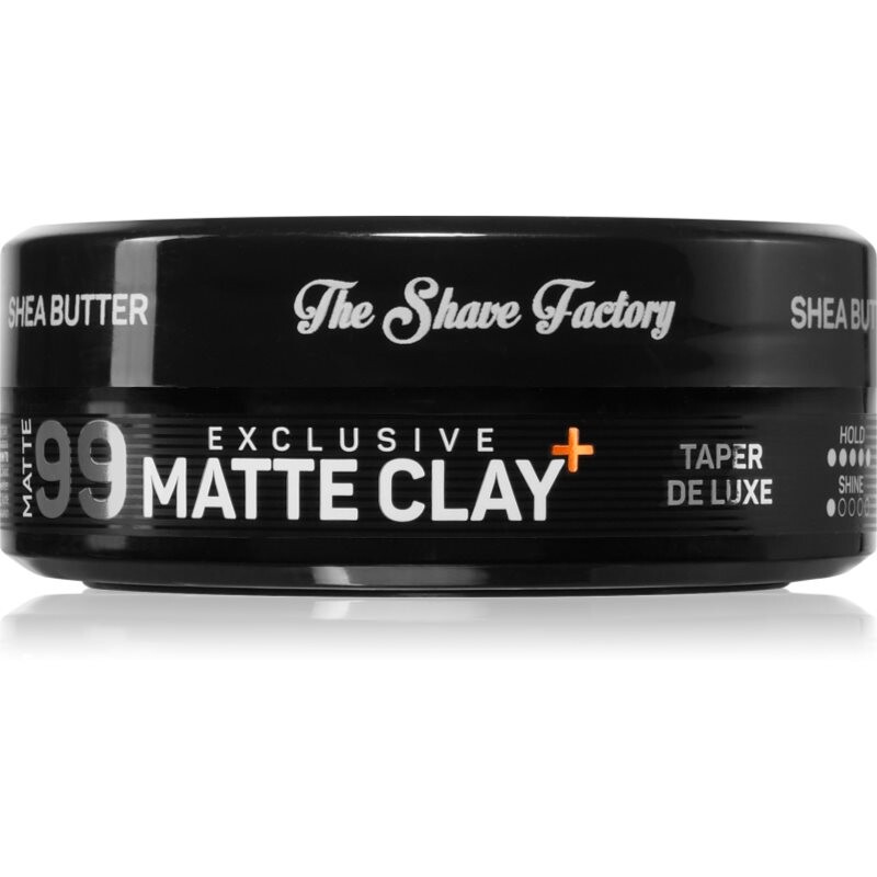 The Shave Factory Exclusive Matte Clay texturising matt hair clay ultra strong hold 150 ml