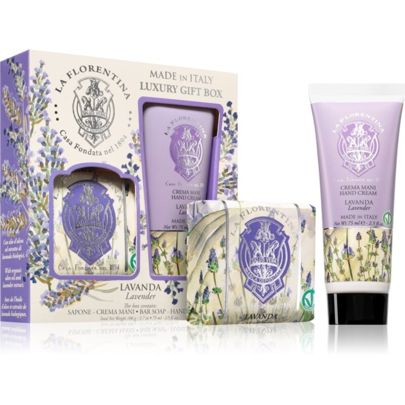 La Florentina Lavender Soap and Hand Cream gift set