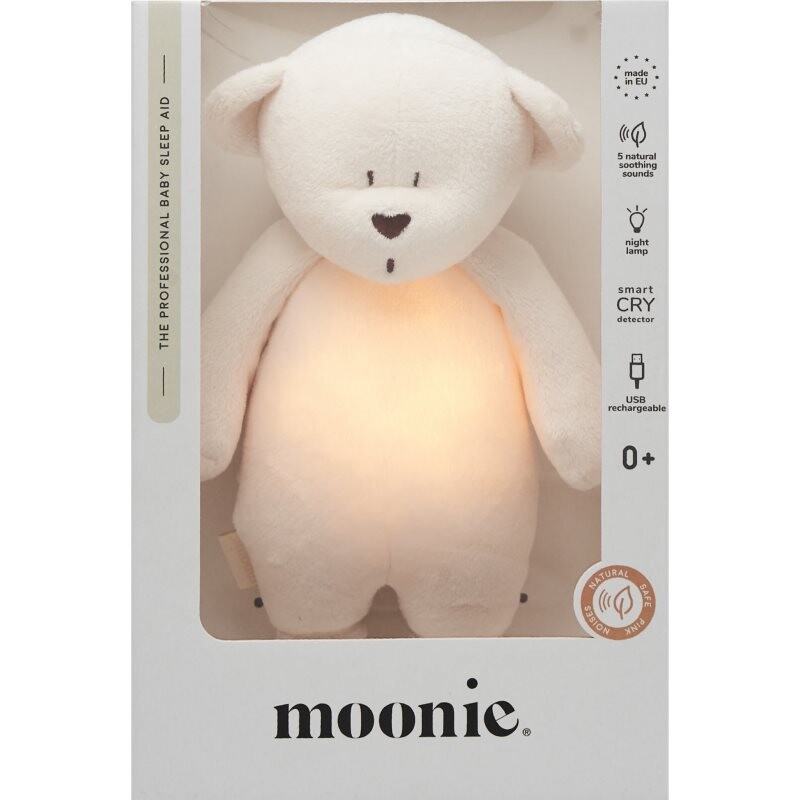 Moonie Bear 2.0 Organic Cream sleep toy with melody 1 pc