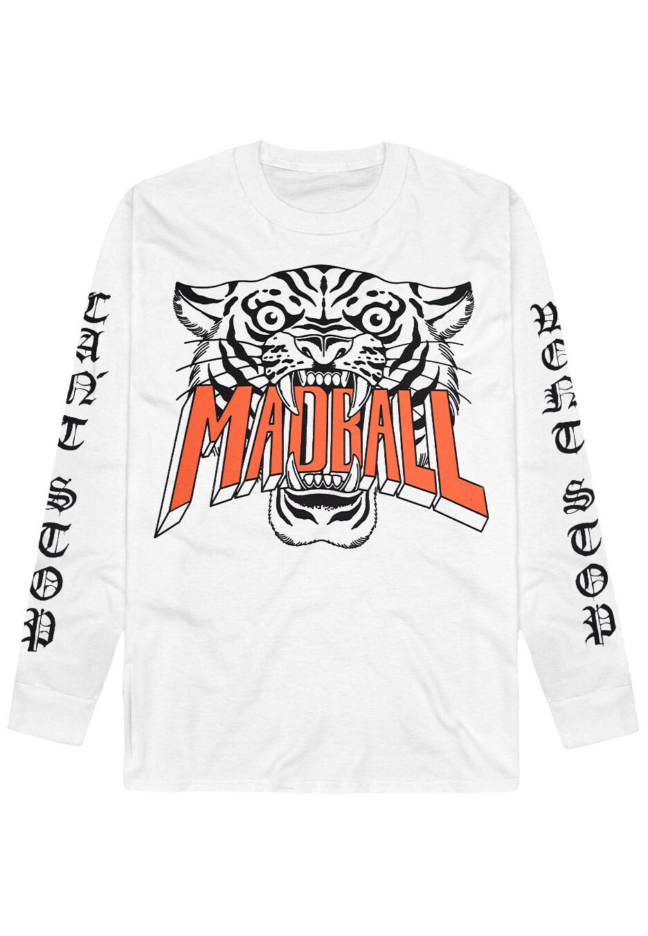 Madball - Tiger White - Longsleeve - white - L - 100% Cotton,Jersey