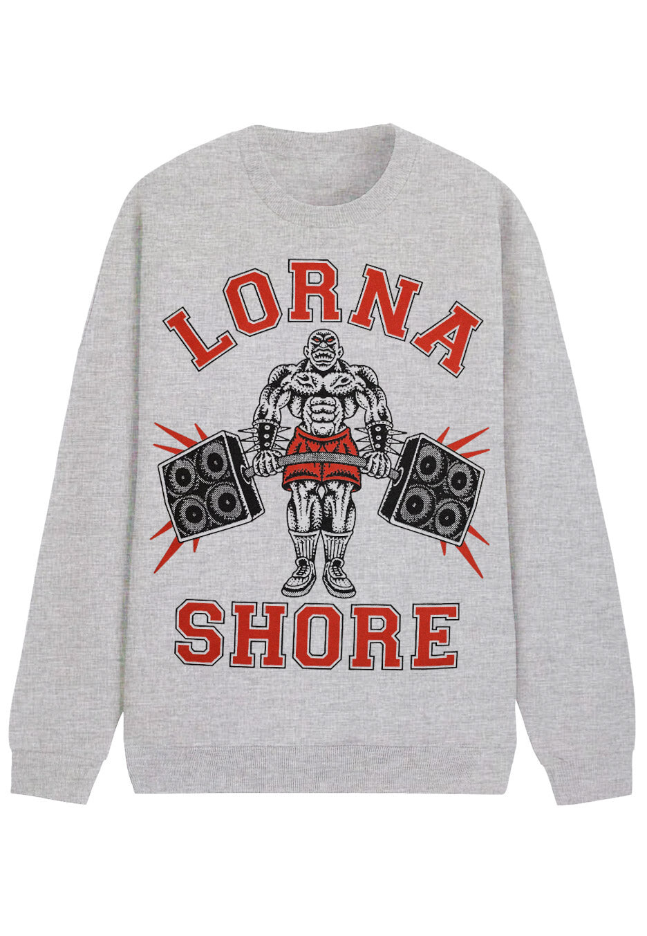 Lorna Shore - No Pain No Gain Heather Grey - Sweater - grey - S - 80% Cotton, 20% Polyester,Sweat