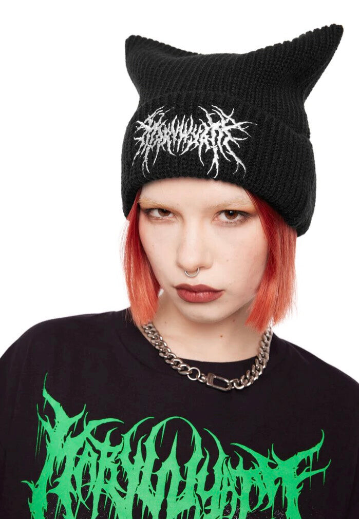 Mary Wyatt - Infernus - Beanie - black - Onesize - 100% Polyacrylic,Knitwear