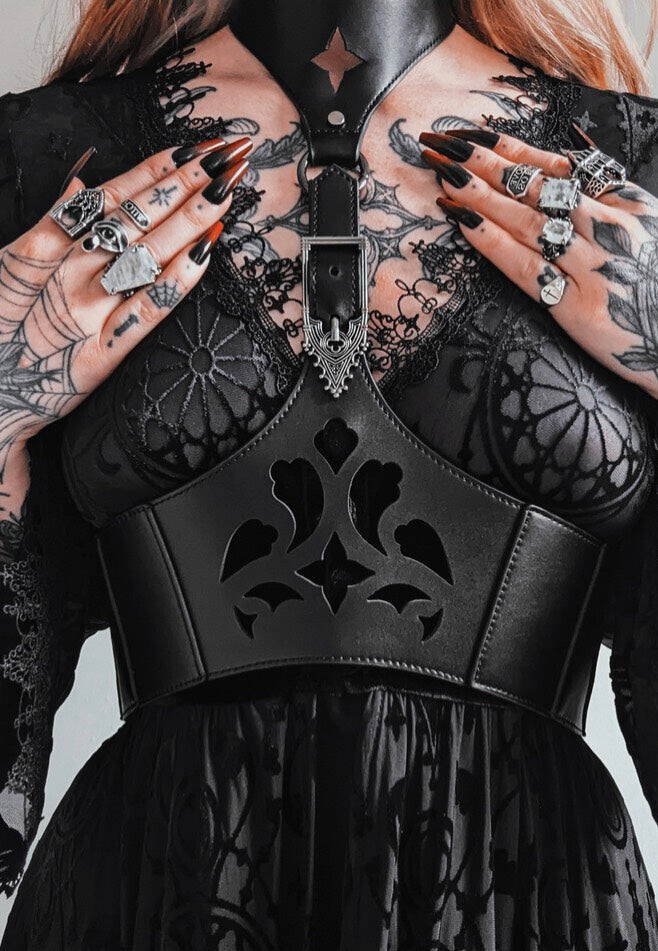 Restyle - Deadly Sins Black - Harness - black - M/L - 100% Polyurethane,Fake Leather
