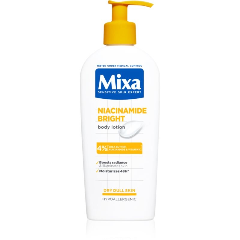 Mixa Niacinamide Bright body lotion for radiance and hydration 250 ml