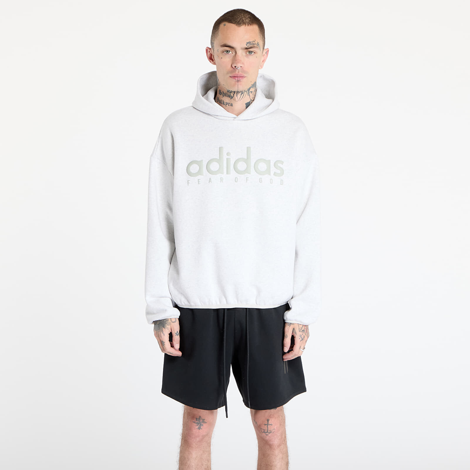 Sweatshirt adidas x Fear Of God Athletics Heather Fleece Hoodie Light Grey Heather M