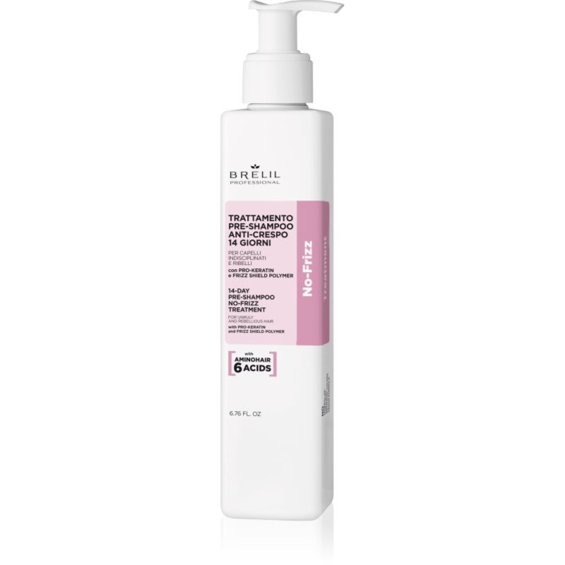 Brelil Professional No Frizz 14 Days No Frizz Treatment pre-shampoo nourishing treatment for unruly and frizzy hair 200 ml