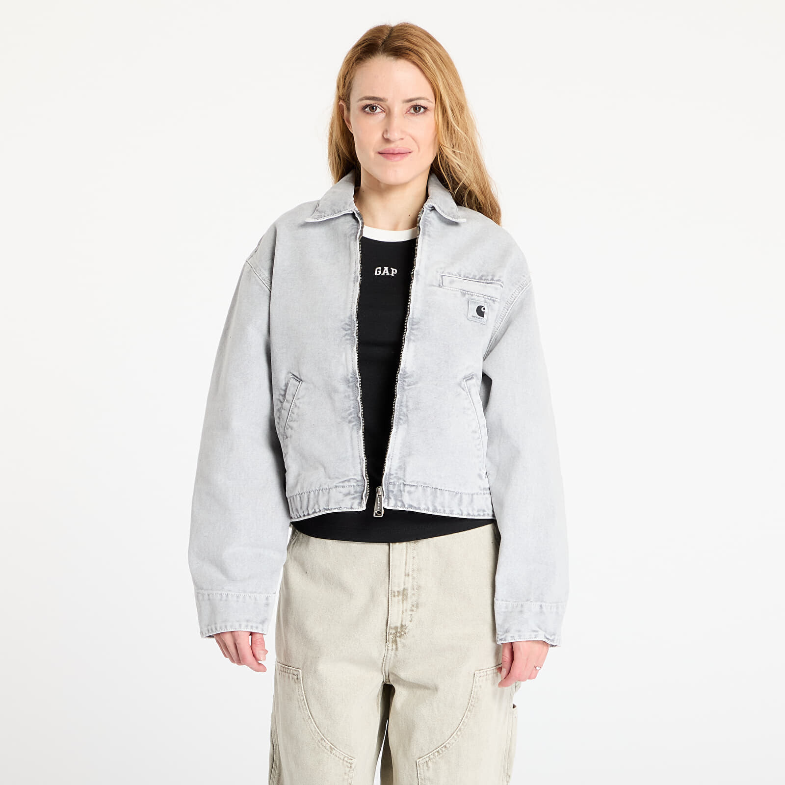 Jacket Carhartt WIP W' Emery Jacket Black/ Black Chalk Wash XS