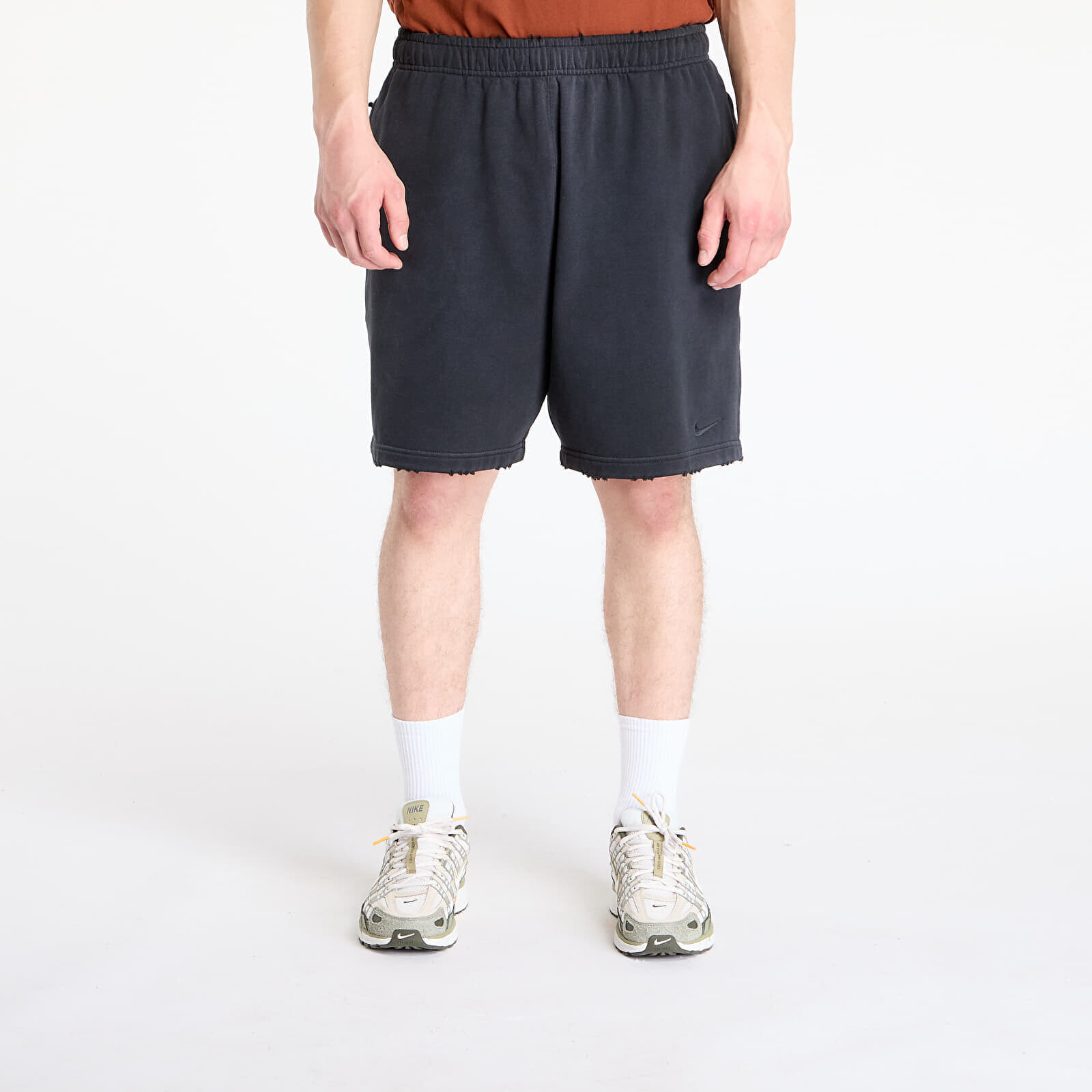 Shorts Nike Solo Swoosh Men's French Terry Shorts Black/ Black XS