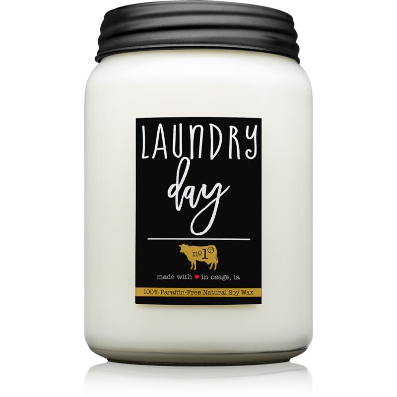 Milkhouse Candle Co. Farmhouse Laundry Day scented candle Mason Jar 737 g