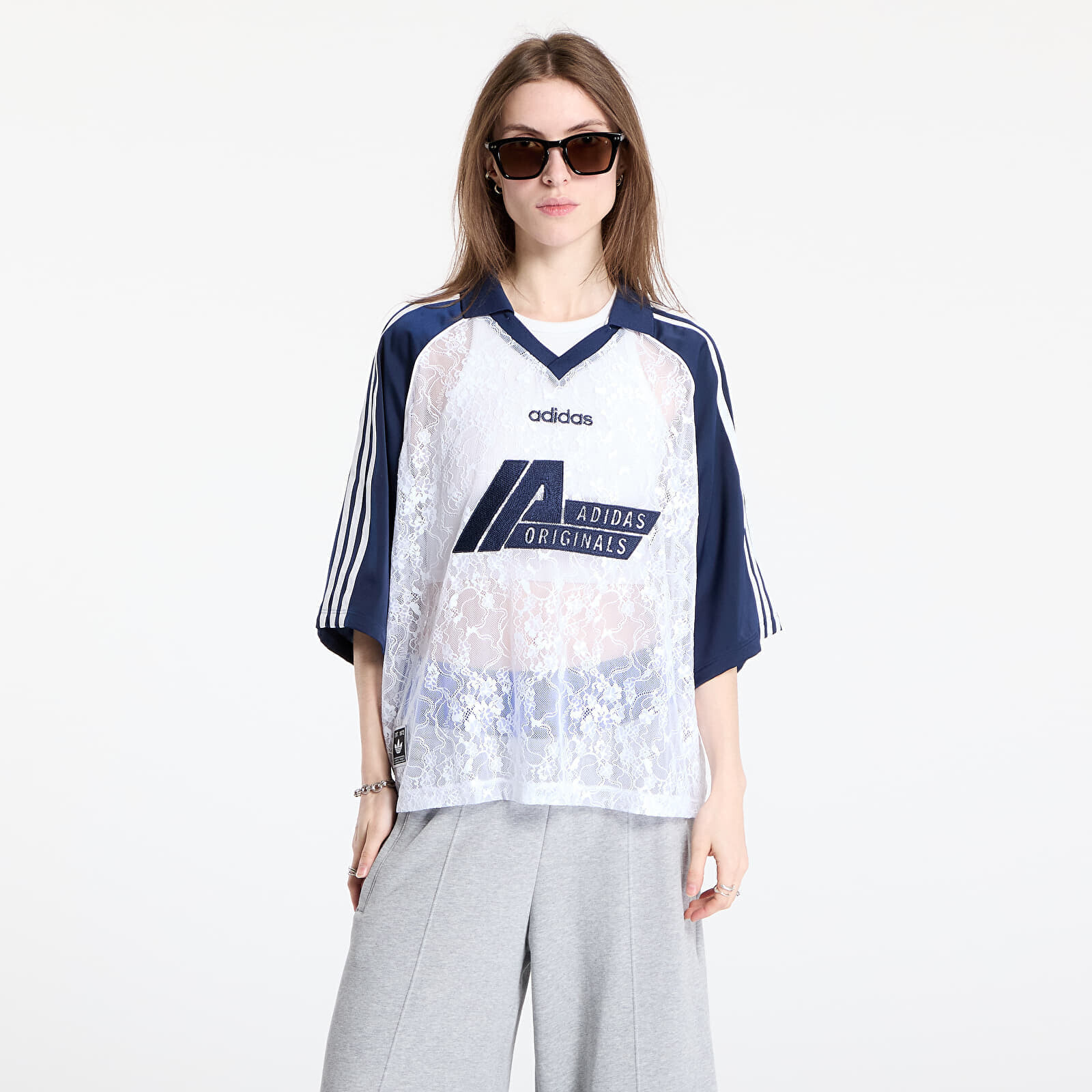 T-shirt adidas Originals Lace Jersey White S