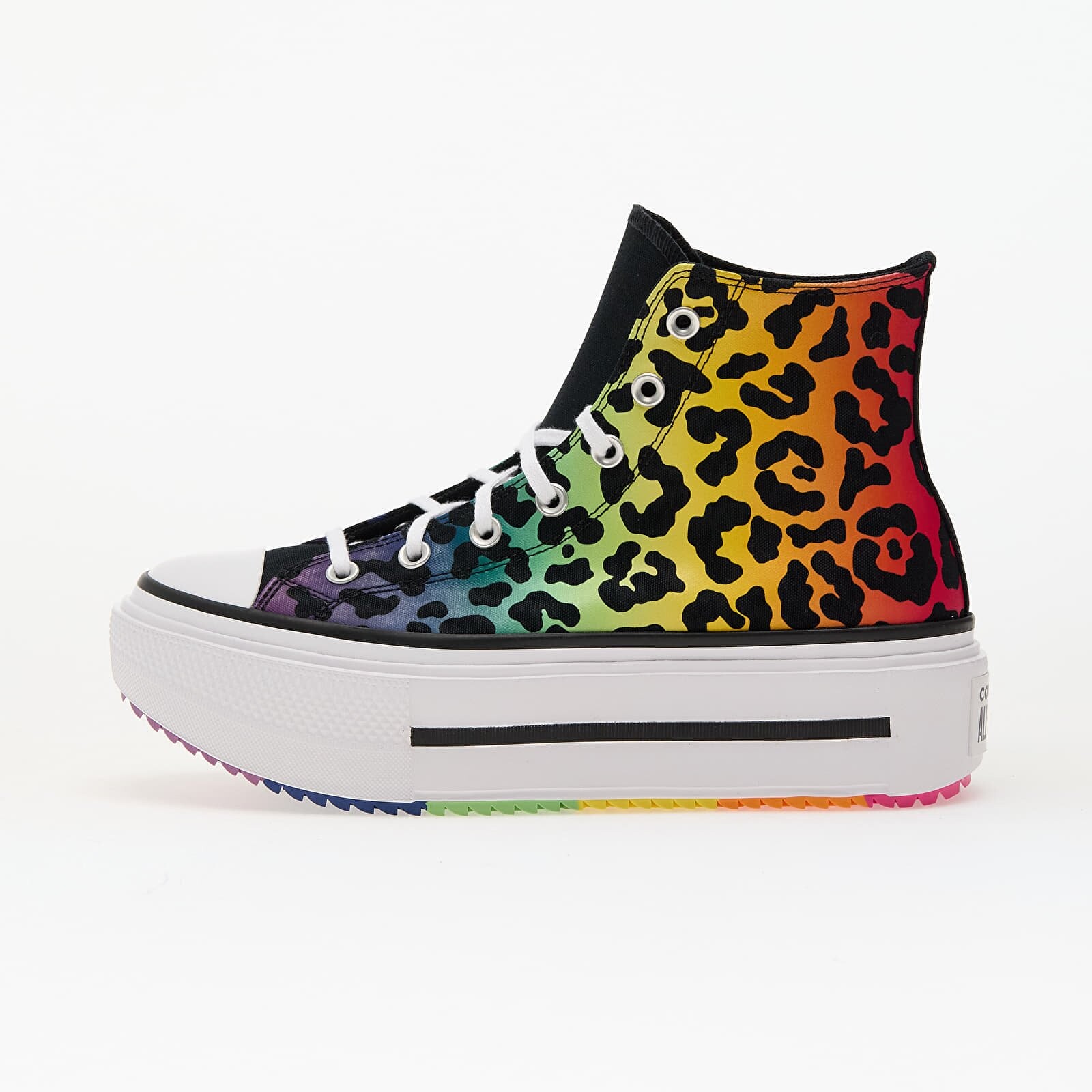 Sneakers Converse Chuck Taylor All Star Lift Double Stack Chaos Fuchsia/ Orange Rind UK 4