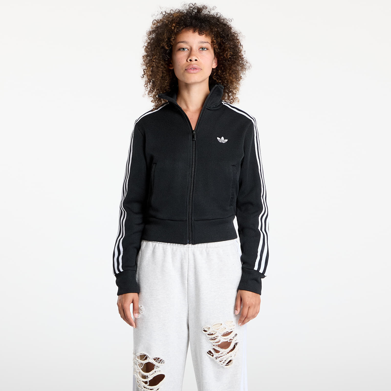 Jacket adidas Firebird Adicolor Knit Track Top Black/ White XS