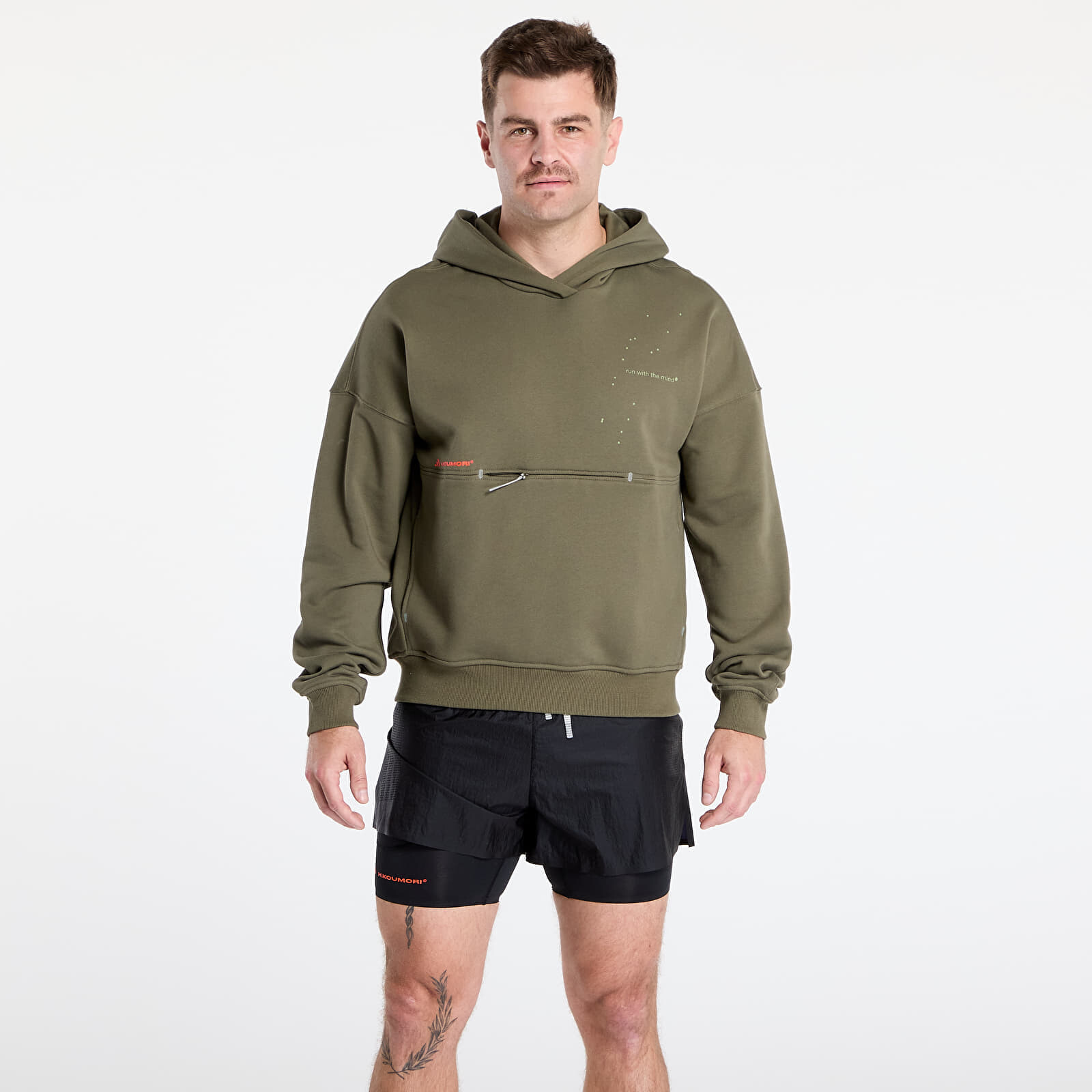 Sweatshirt adidas Adi365 H.Koumori Running Hoodie Olive Strata XL