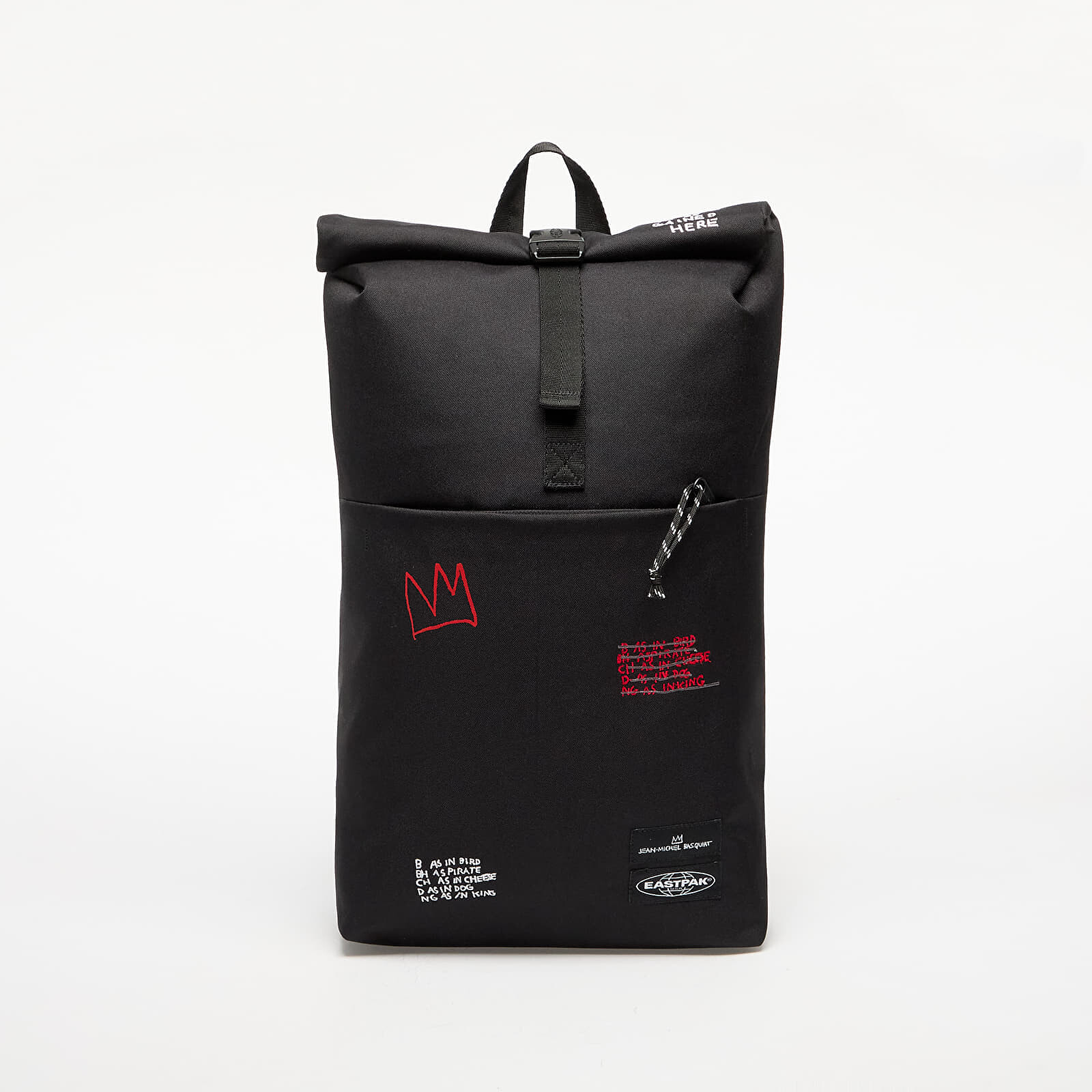 Eastpak Up Roll Basquiat Quotes Backpack Black 23 l