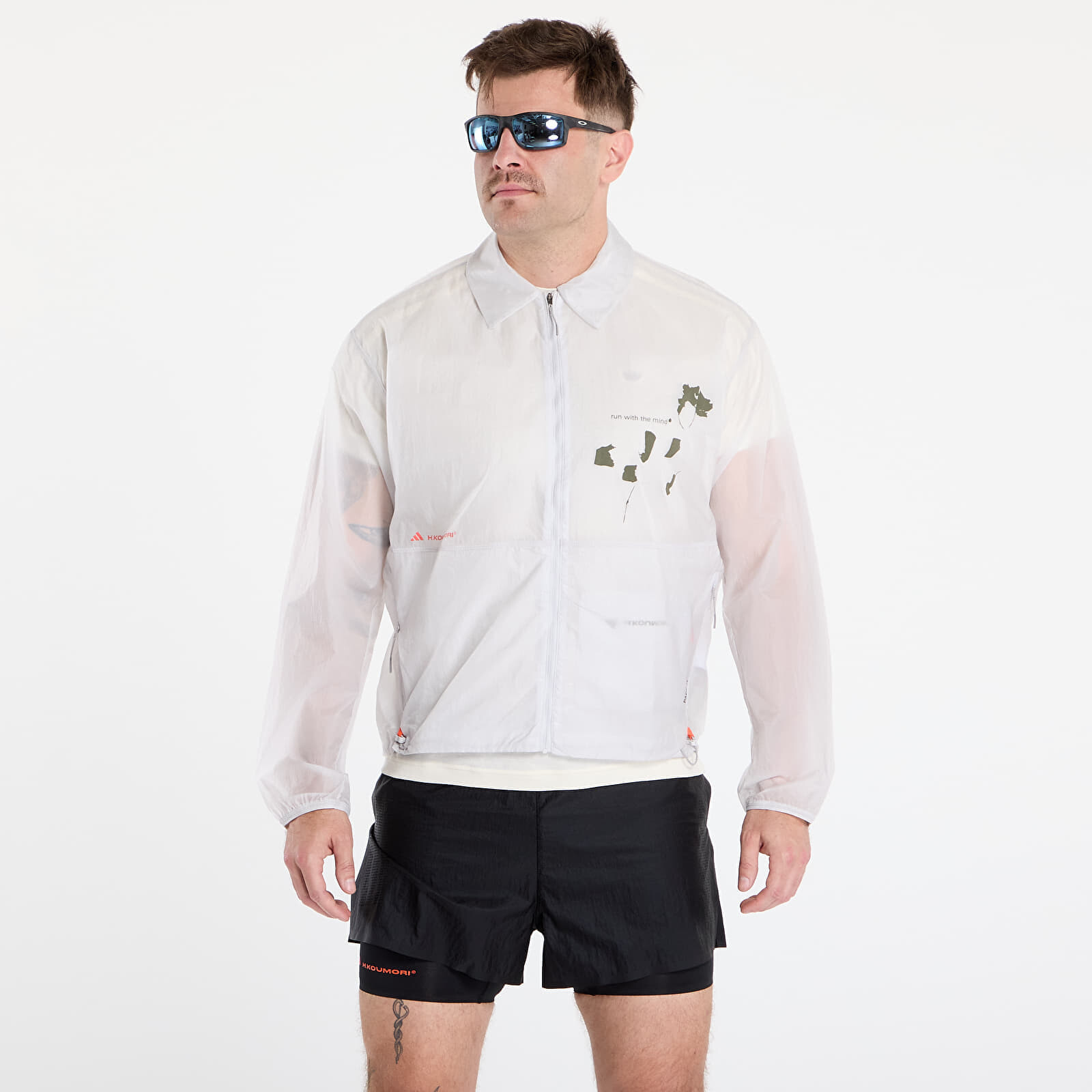 Jacket adidas Adi365 H.Koumori Running Coach Jacket Grey One/ Black S