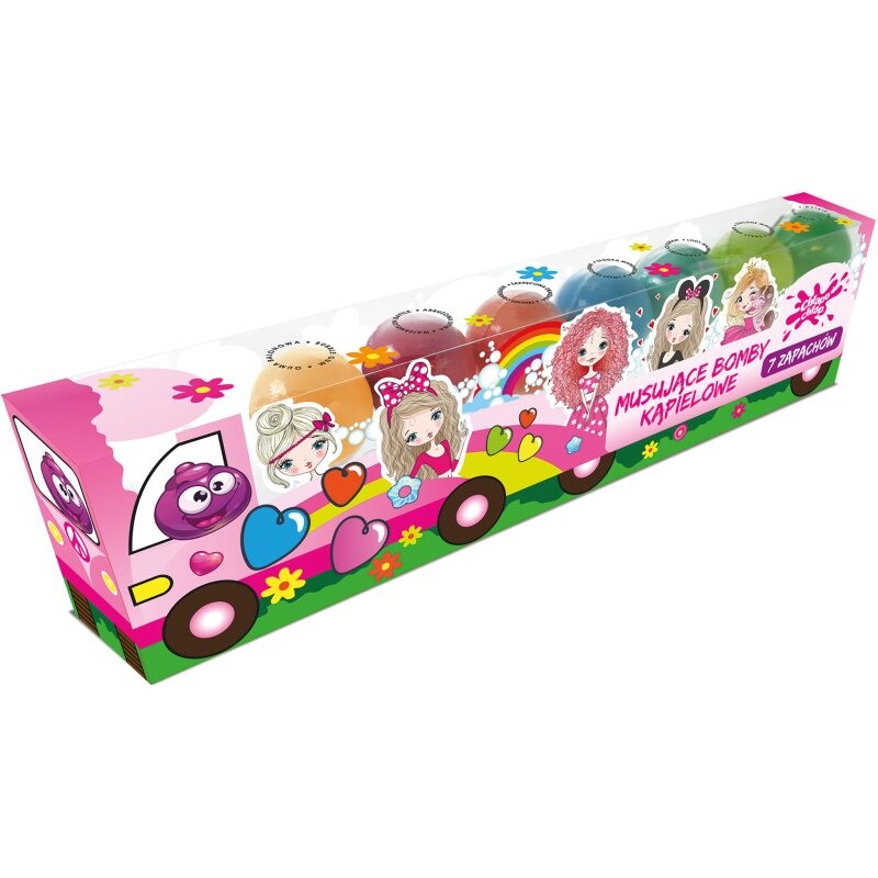 Chlapu Chlap Party Truck fizzy bath bombs for children 7x50 g