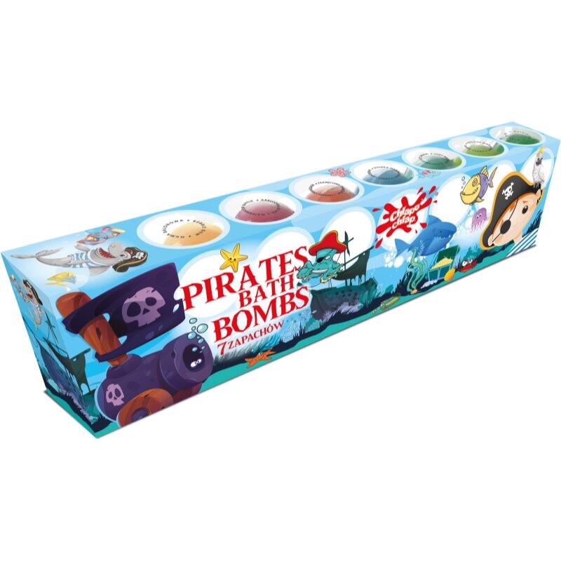 Chlapu Chlap Pirates fizzy bath bombs for children 7x50 g