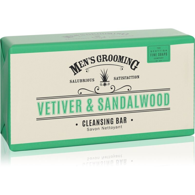 Scottish Fine Soaps Men’s Grooming Vetiver & Sandalwood cleansing bar for men 220 g
