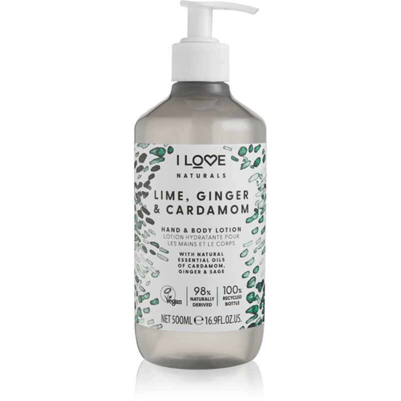I Love Naturals Lime, Ginger & Cardamom body lotion 500 ml