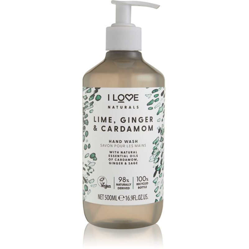 I Love Naturals Lime, Ginger & Cardamom liquid hand soap 500 ml