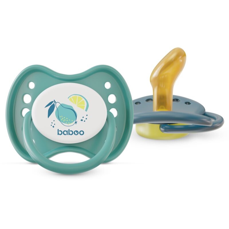 Baboo Soothers Orthodontic Latex with Case dummy Lagoon Fiesta 6-12 m 2 pc