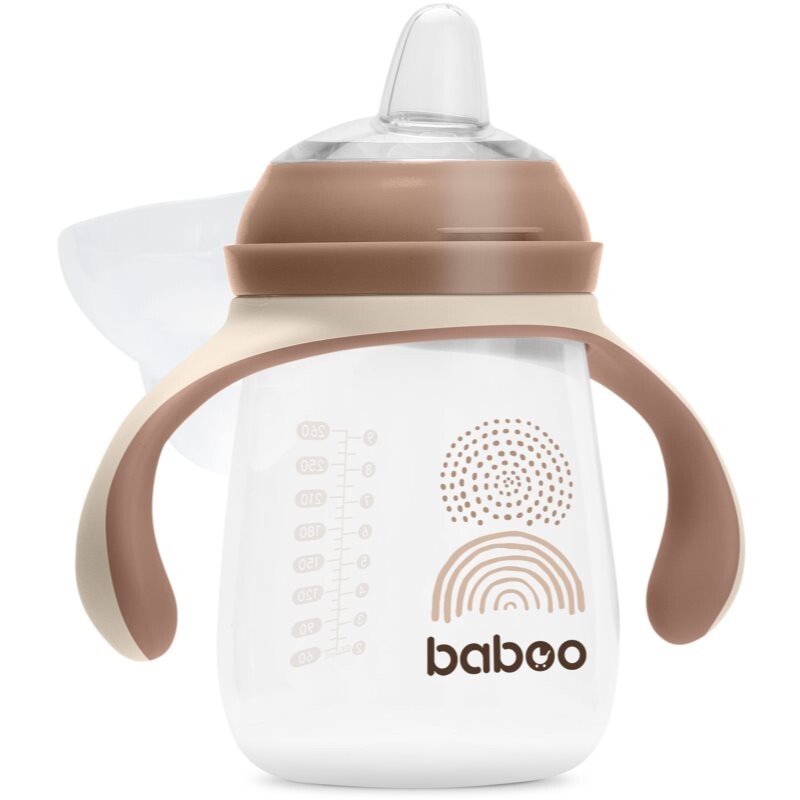 Baboo Cup with Silicone Spout cup with handles Au Naturale 6m+ 260 ml