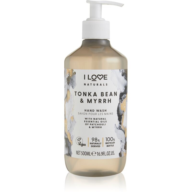 I Love Naturals Tonka Bean & Myrrh liquid hand soap 500 ml