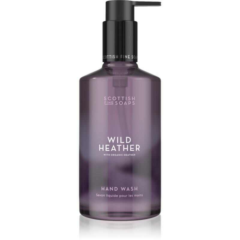 Scottish Fine Soaps Wild Heather Hand Wash liquid soap with pump 300 ml