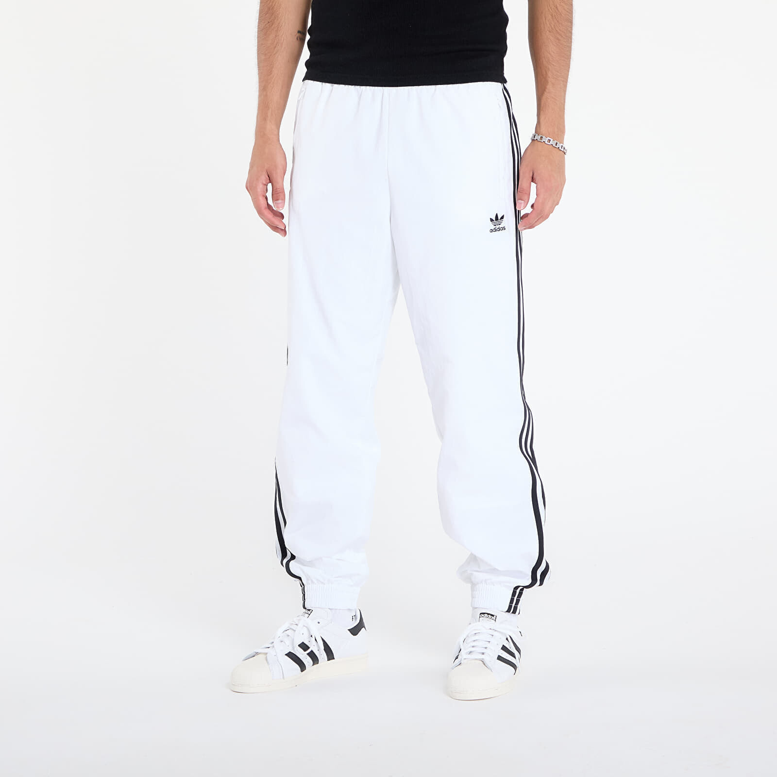Pants adidas Adicolor Woven Firebird Track Tracksuit Bottoms White/ Black L