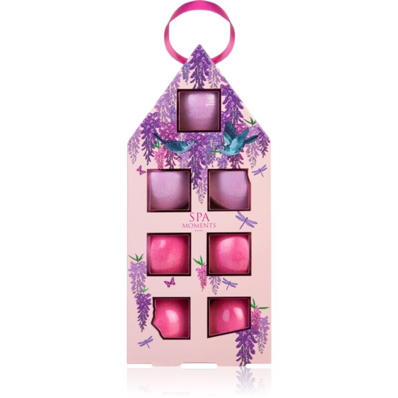 Spa Moments Lilac fizzy bath bombs