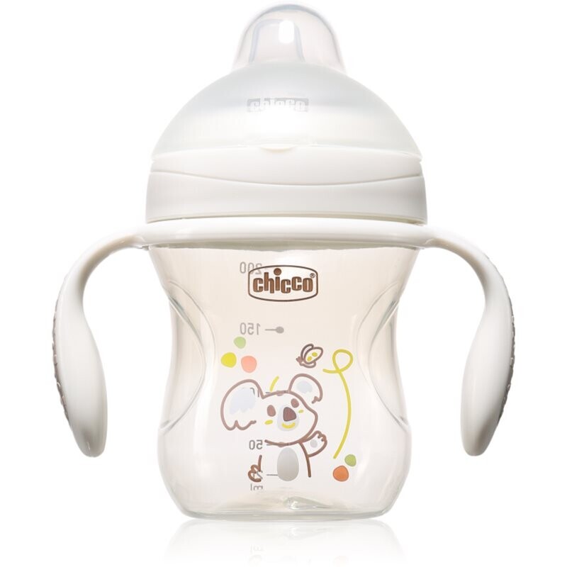 Chicco Transition Cup 4m+ training cup with handles Grey 200 ml
