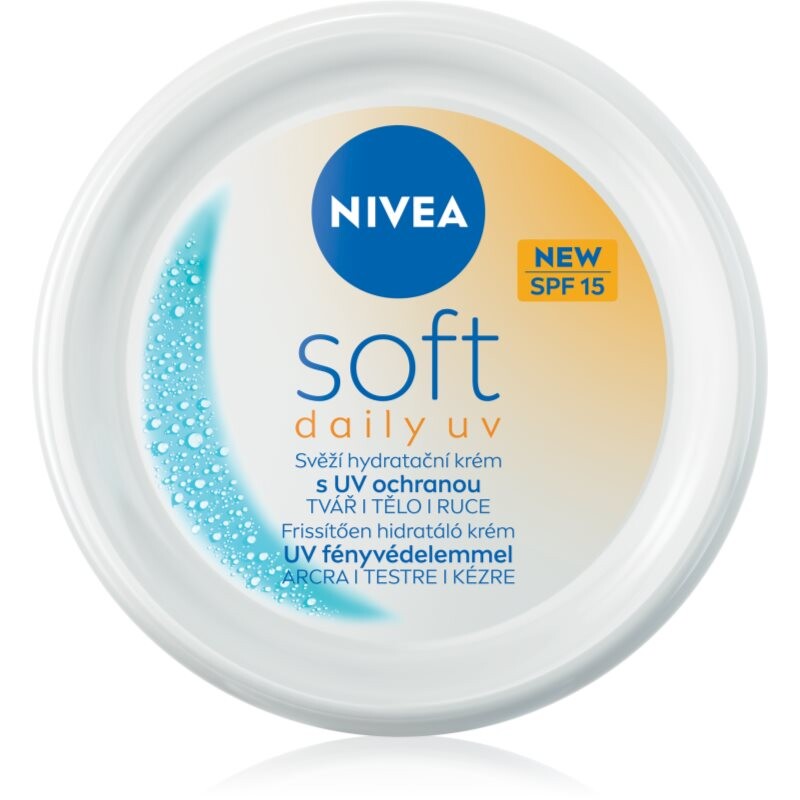 NIVEA Soft Daily UV hydro-protective cream for body and face SPF 15 100 ml