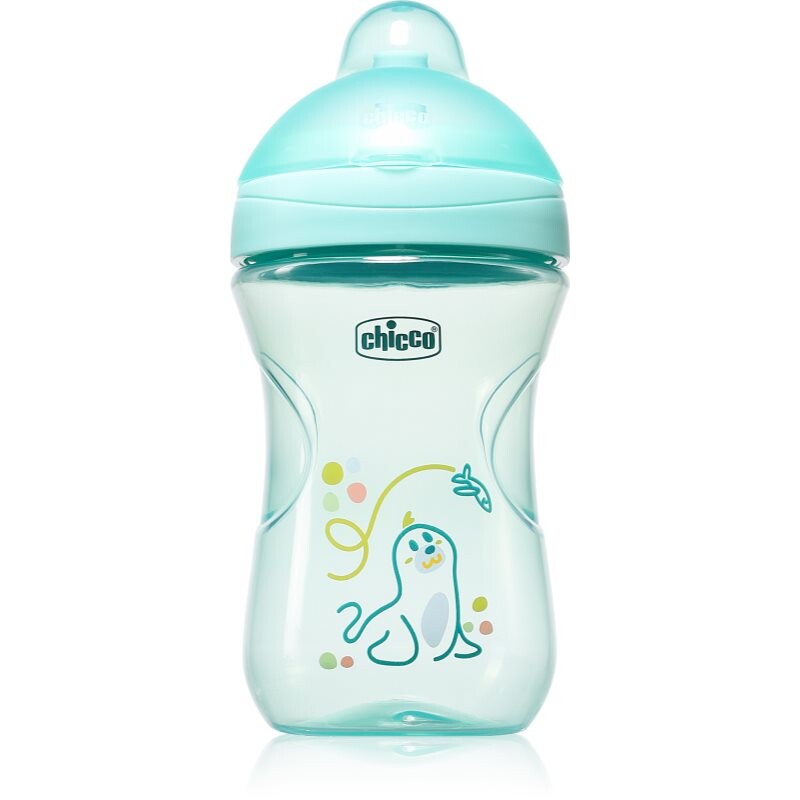 Chicco Advanced Cup Teal training cup with straw 12m+ 266 ml