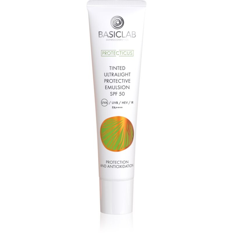 BasicLab Dermocosmetics Protecticus light tinted fluid for oily and combination skin SPF 50+ 40 ml
