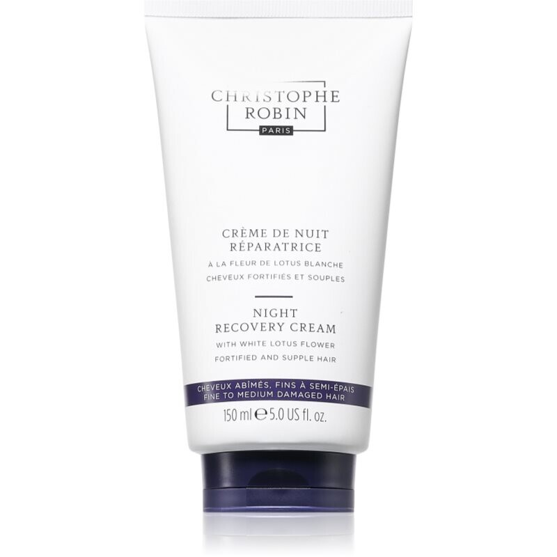 Christophe Robin Night recovery light cream regenerating night cream for hair 150 ml