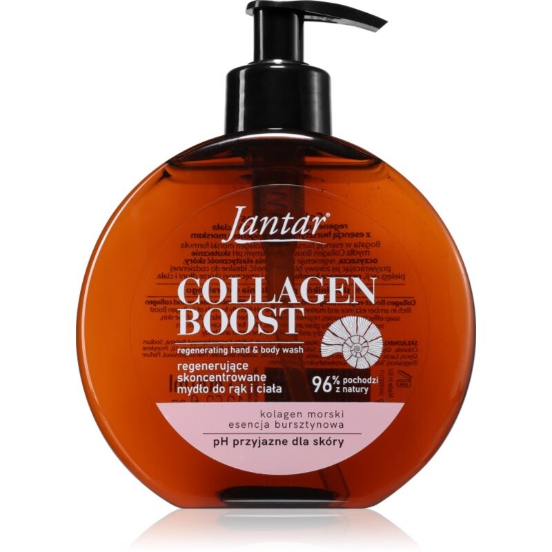 Farmona Jantar Collagen Boost regenerating shower gel for hands and body 400 ml
