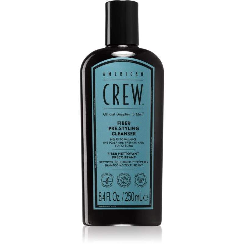 American Crew Fiber Shampoo regenerating shampoo for fine hair and hair without volume for men 250 ml