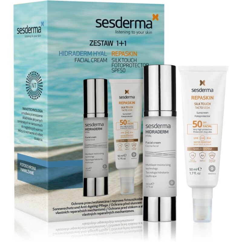 Sesderma Set Hidraderm Hyal+ Repaskin gift set for dry and sensitive skin 2 pc