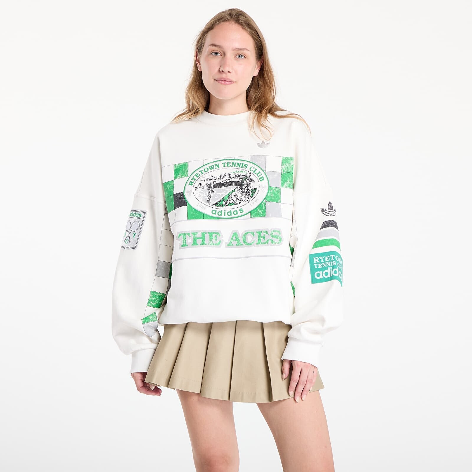 Sweatshirt adidas Archive Court Sweatshirt Cloud White XS