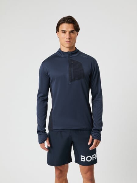 Björn Borg Borg Fleece Midlayer Navy, L