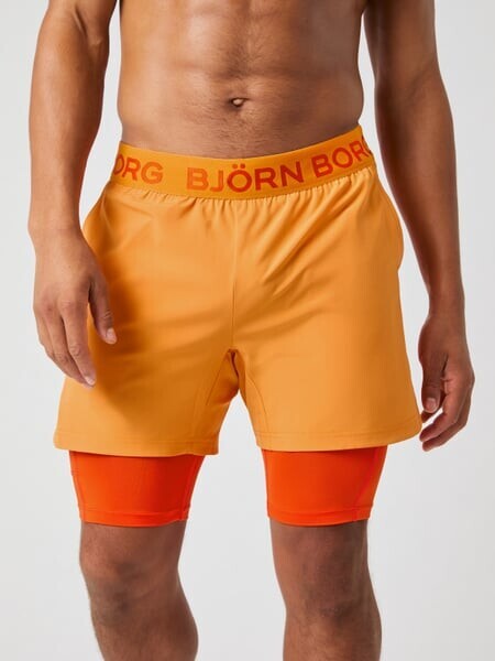 Björn Borg Borg 2 In 1 Shorts Orange, L