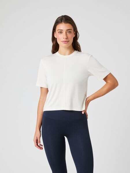 Björn Borg Studio Soft Cropped T-shirt White, L
