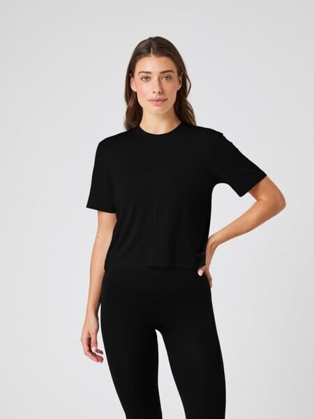 Björn Borg Studio Soft Cropped T-shirt Black, L