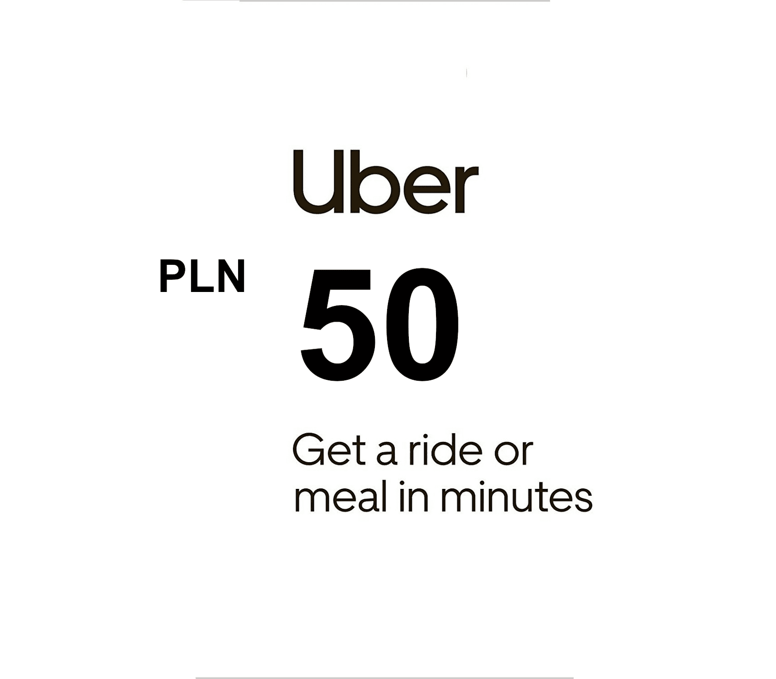 Uber zł50 PL Gift Card
