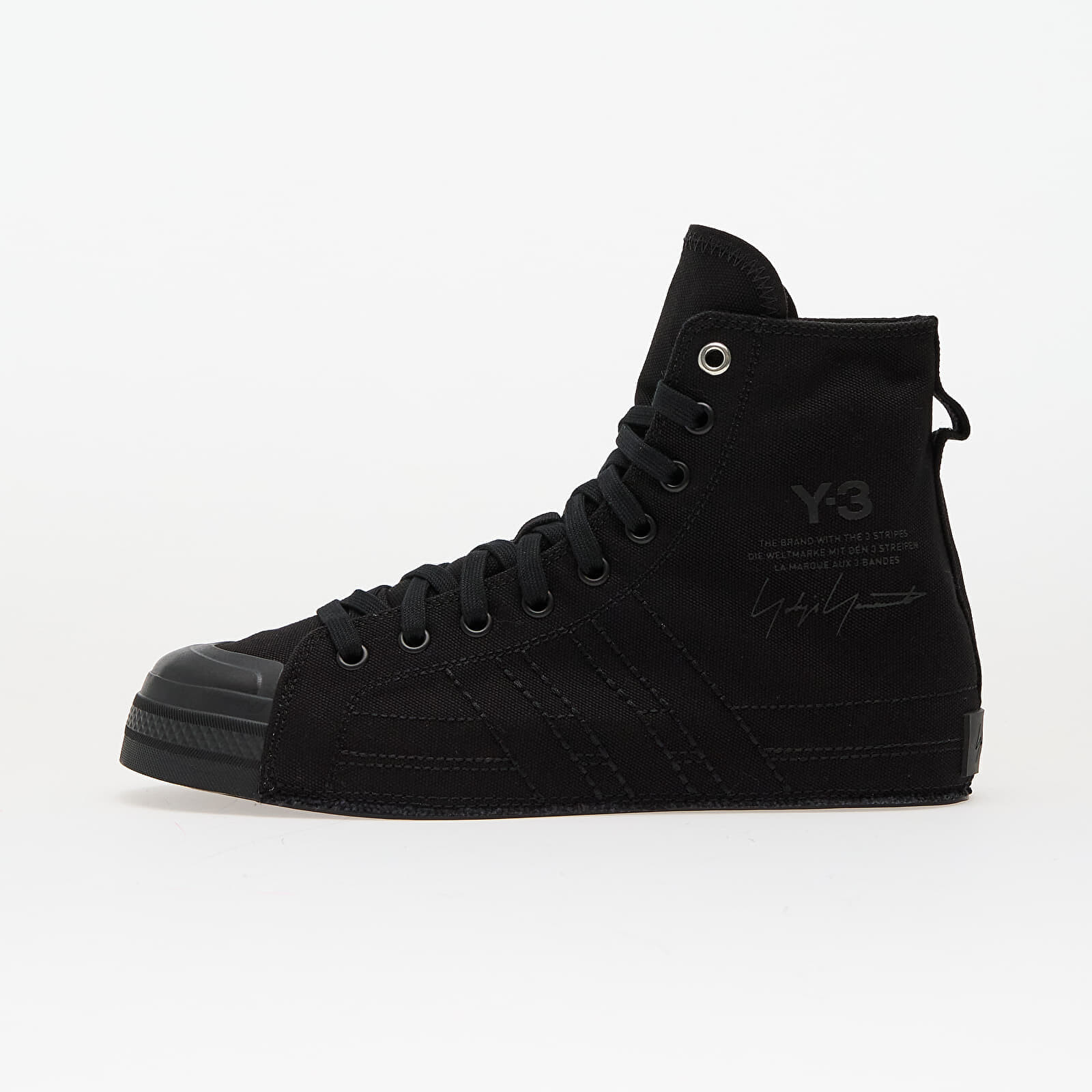 Sneakers Y-3 Nizza Hi Black/ Black/ Black UK 5.5
